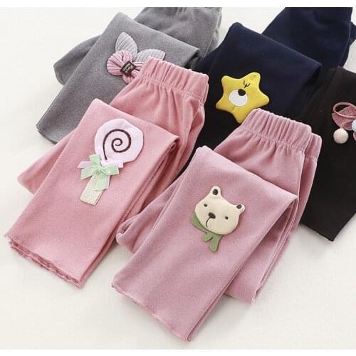 Girls Legging Autumn Winter Kids Pants 2 to 9 age girls Children Legging Cartoon cute Donuts Star Style