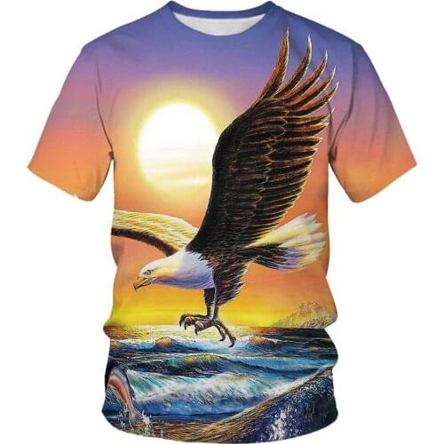 Summer fashion mens T-shirt 3D Chinese monster print casual T-shirt Phoenix clothing Asian size S-6XL mens T-shirt