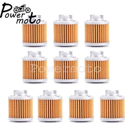 10 PCS Motorcycle Oil Filter for Zongshen ZS190 Pitster Pro 190 2V Engine Piranha 190/150 YX 150/160 15412-HB6-003 Oil Cleaner
