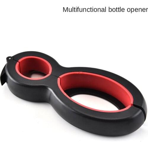 Six in one multi-function can opener, multi-purpose plastic bottle opener, creative kitchen gadget