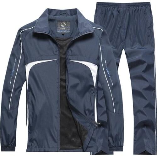 New Mens Spring Autumn Set Outwear Men Sportswear 2 Piece Set Sport Suit Jacket+pant Sweat Suit Male Little Monster Tracksuits