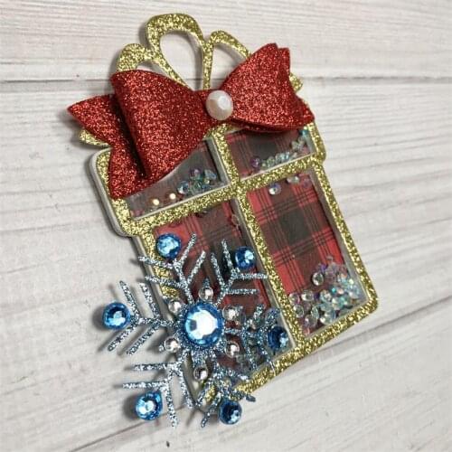 2019 New Christmas Shaker Present Box Metal Cutting Dies Stencils for DIY Scrapbooking Decorative Embossing DIY Paper Cards