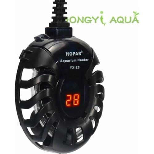 1 piece plastic fish tank heating bar aquarium water heater explosion-proof heating bar mini round turtle bar LED digital HAIBA