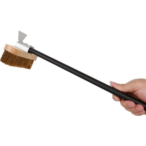 Q1JB Pizza Oven Brush Brass Oven Brush Professional Pizza Ovens Copper Brush Scraper Household Grill Brass Cleaning Tools
