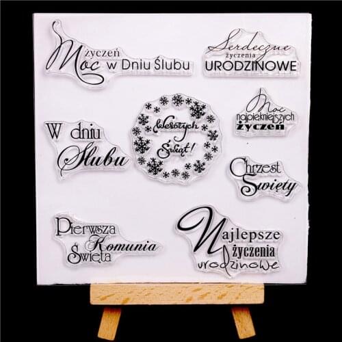 Rubber Silicone Clear Stamps for Scrapbooking Tampons Transparents Seal Background Stamp Card child Making Making Diy polish