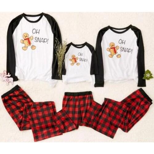 Christmas Pajamas Striped Family Matching Clothes Mommy Dad and Me Outfits Look Snowman Mom Mother Boys Girl Woman Man Sleepwear