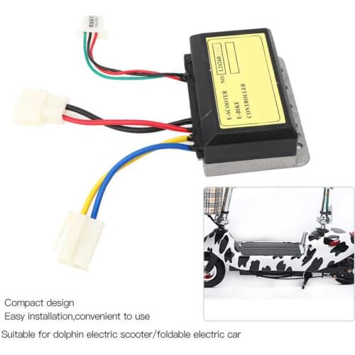 12V 250W Electric Bicycle Brush Controller E-bike Brush Speed Controller 3 Line Brush Controller For Dolphin Electric Scooter