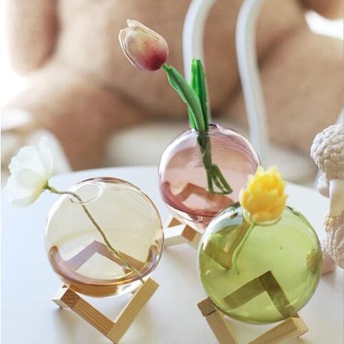 Glass Vase Home Decoration Flower Pot Room Decoration Modern Hydroponic Plant Fish Tank Transparent Crystal Flower Arrangement