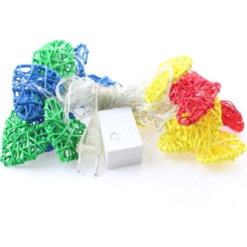 The latest LED string lamps 5 meter 20leds wedding garden pendant garland heart light AC110V/220V LED Christmas tree lights