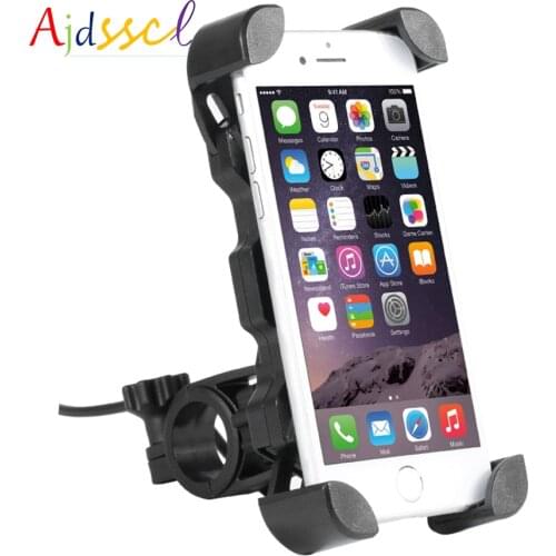 MOTOWOLF Universal Motorcycle wireless charger 4-6.5inch Mobile phone holder Riding shockproof navigation fixed clip frame