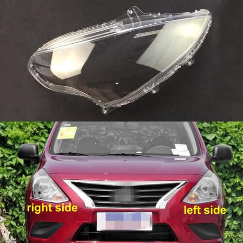 For Nissan Sunny 2014 2015 2016 Headlight Shell Headlight Cover Transparent Lampshade Lamp Glass