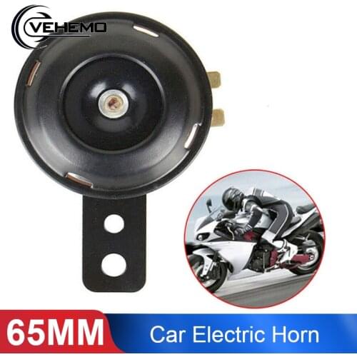 Vehemo 105dB 12V Motorcycle Horn for Scooter Moped Motorbike Car Horn for Sound Air Signal Alarm Car Accessories