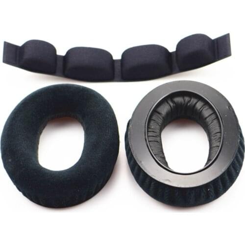 YSAGi 1 pair of replacement velvet foam ear cushion earmuffs for Sennheiser HD545 HD565 HD580 HD600 HD650 headphone repair parts