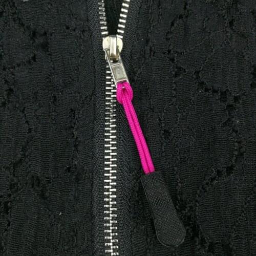 10pcs/Bag High Quality Outdoor 15 Color Zipper Pulls Cord Rope Ends Lock Zip Clip Buckle For Accessories Backpack Clothing