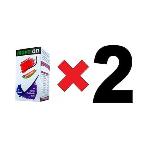 2 PCS Move On Probiotics 10 Billion + Prebiotic 30 Capsules Expiration Date: 2024