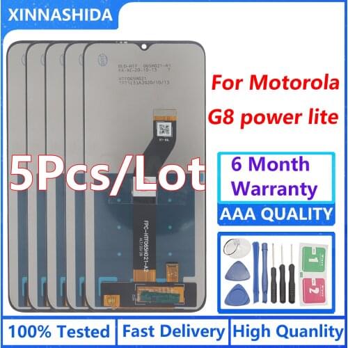 5PCD/LOT 6.5'' for Motorola Moto G8 Power Lite lcd XT2055-2 display touch screen digitizer for Moto G8 Power Lite lcd with frame