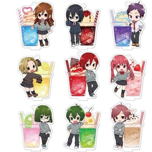 Anime Horimiya Hori-san to Miyamura-kun Hori Kyouko Miyamura Izumi Stand Figure Ice Cream Keychain Cosplay Bag Pendant Toy Gifts