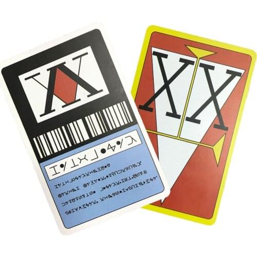 Anime Hunter x Hunter License Card Cosplay Hisoka Kurapika Killua Zoldyck PVC Cards Collection Props