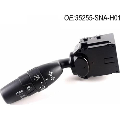 Car Turn Signal Switch Headlight Control Switch Steering Column Indicator for Honda Civic CRV 35255-SNA-H01