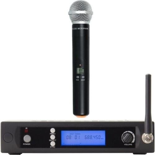 Draadloze microfoon UHF Single Wireless Radio Karaoke Microphone System Free Shipping