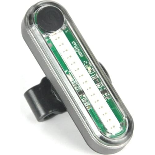 BORUiT USB Rechargeable 500mAh Bike Tail Light 50 Lumens Bicycle Rear Light Waterproof Cycling Riding Taillight COB Warning Lamp