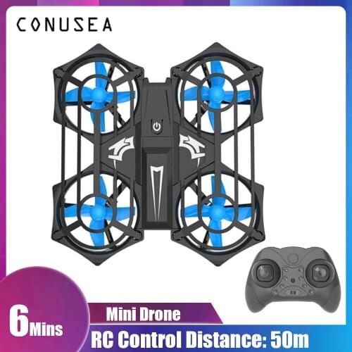 Conusea C56 Mini Drone Plane Rc Quadcopter 6-Axis One-Key Take Off Landing Remote Control Helicopter Aircraft Gift Toys for Boys