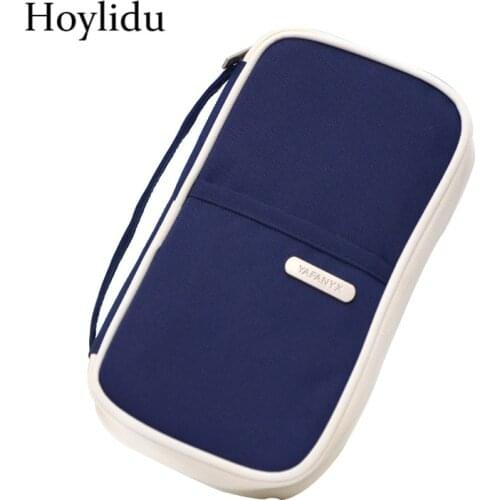 New Women Travel Organizer Passport Holder Large Capacity Documents Credit Card Package Multifunction Money Pockets ID Card Pack
