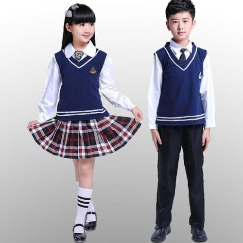 Elementary school childrens clothing childrens choir performance costumes boys and girls wear uniforms School uniform uniforms