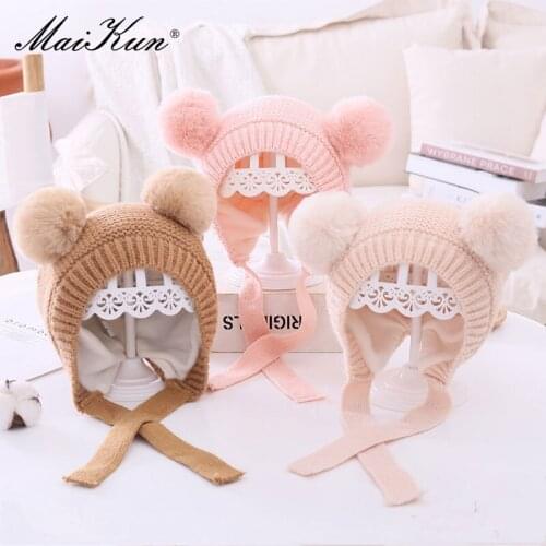 Maikun Childrens Winter Velvet Hat For Boys And Girls Cute Babies Autumn Warm Babies Fashion Adorable Caps