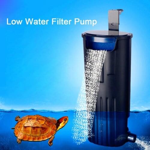Filter Turtle Tank Small Silent Built-in Water Purifier Pump Low Level Shallow Fish fall Type