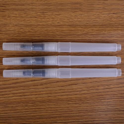 HOT 1/3Pcs Refillable Ink Color Pen Water Brush Painting Calligraphy Illustration Pen Office Stationery NDS66
