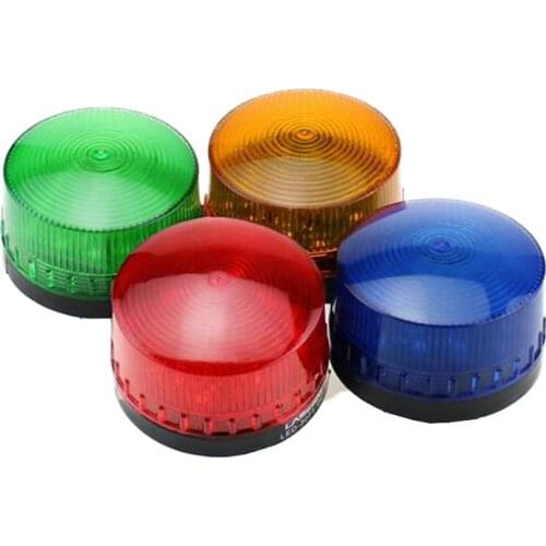 Indicator light Warning light LED-3071 DC12V 24V AC110V 220V Flashing warning LED lamp security alarm