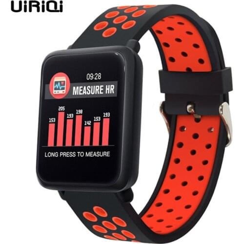 UiRiQi Smart Watch For Men Waterproof IP68 Heart Rate Blood Pressure Swim Smartwatch For Xiao mi Android iOS Phones Smart Band