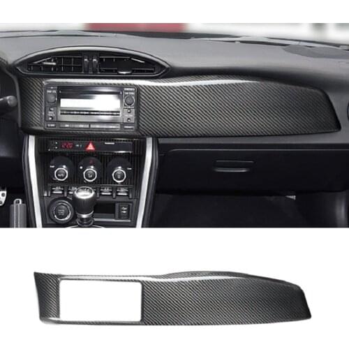 Carbon Fiber Interior Trim Car Dashboard Panel Cover Sticker for Subaru BRZ Toyota 86 2017-2020 Accessories Car Styling