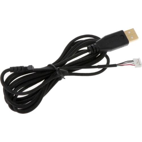 Gold Plated Durable Nylon Braided Line USB Mouse Cable Replacement Wire for Razer Naga 2014 Mouse