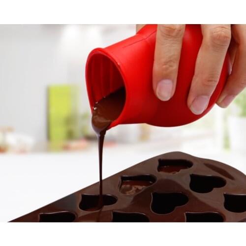 Practical Silicone Chocolate Melting Pot Mould Butter Sauce Milk Baking Pouring 2015 newest arrival