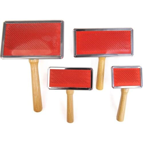 Pet Grooming Comb Massage Hair Brush Wooden Handle Needle Comb Removal Floating Hair Pet Cat Dog Beauty Cleaning Supplies