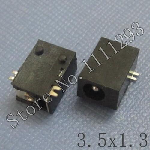 20pcs/lot DC Power Jack Connector for Tablet MP3 MP4 etc 3.5x1.3 SMD 2-pin