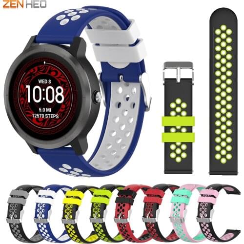 20mm Silicone Watchband For Garmin Forerunner 245 245M 645/Vivoactive 3 Music/Vivomove HR Replacement Sports Watch Band Strap