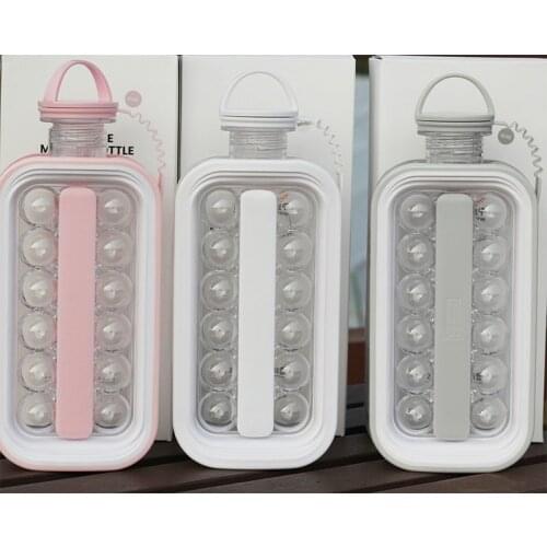 Ice Ball Kettle Folding Silicone Frozen Ice Cube Mold Ice Tray Ice Ball Super Freezer Kitchen Bar Cold Kettle Cold Water Cup