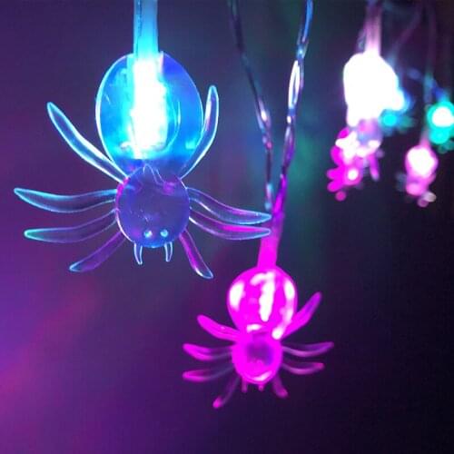 Halloween spider Led String Light Festival Bar Outdoor Home Party Decor Halloween Home Party Led Light Holiday Decorations