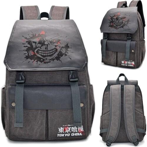 Tokyo ghoul Black Fashion Canvas Backpacks Rucksacks Cartoon Backpack Casual Bags travel Knapsack Unisex Gifts New