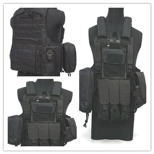 High quality 1000D tactical Annor vest Molle Combat Strike Plate Carrier CIRAS Vest Black