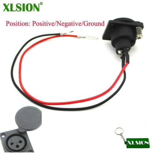 XLSION XLR Charging Port Socket For Scooter Currie GT Schwinn Ezip Izip EVO 500 800 1000 Scooter Schwinn S750 Razor MX650 ATV