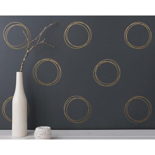 Funny Circle Wall Sticker Vinyl Wall Decor For Kids Room Living Room Decoration Wall Decals Sticker Murals wall-stickers