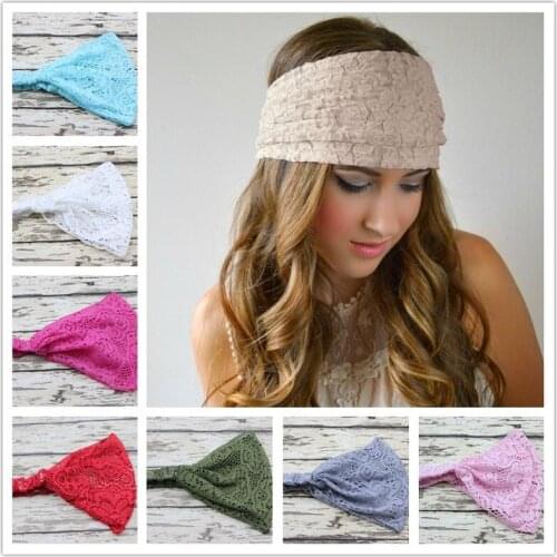 New Lace Headband Ladies Elastic Headband European and American Fashion Headwear Hair Jewelry Crown