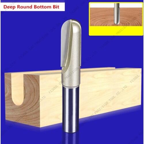 1 PCS-Free shipping CNC Solid carbide milling Cutter,Woodworking Tungsten deep Round bottom engraving bit,wood milling cutter