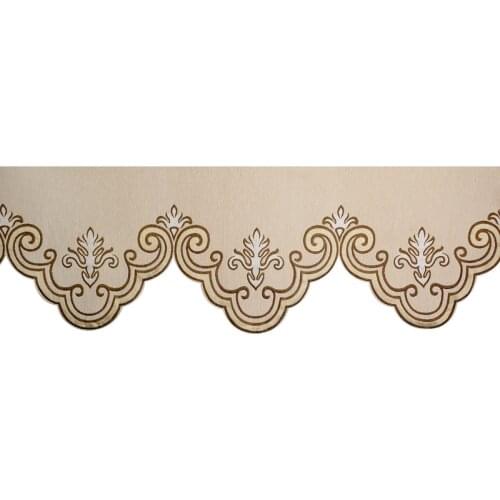 1 PC Curtain Valance Tier Jacquard European Royal Luxury for Living Room Window Decor for Bedroom DIY Curtain Swags JS204C