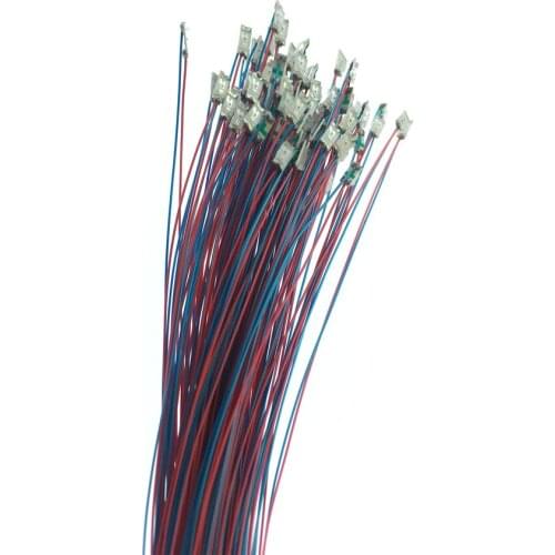 100pcs/lot 0402 0603 0805 1206 Model Train HO N OO Scale Pre-soldered Micro Litz Wired LED Leads Wires SMD Light