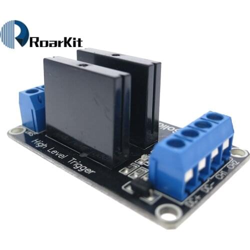 2 Channel 5V DC Relay Module Solid State High Level SSR AVR DSP for Arduino